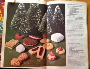 Bottle brush trees with cookies