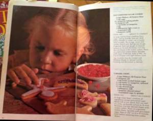 Lucky little girl decorating cut out cookies